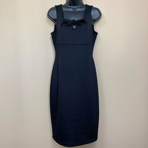 Bold Elements Black Stretch Tank Dress with Bow RN#93677